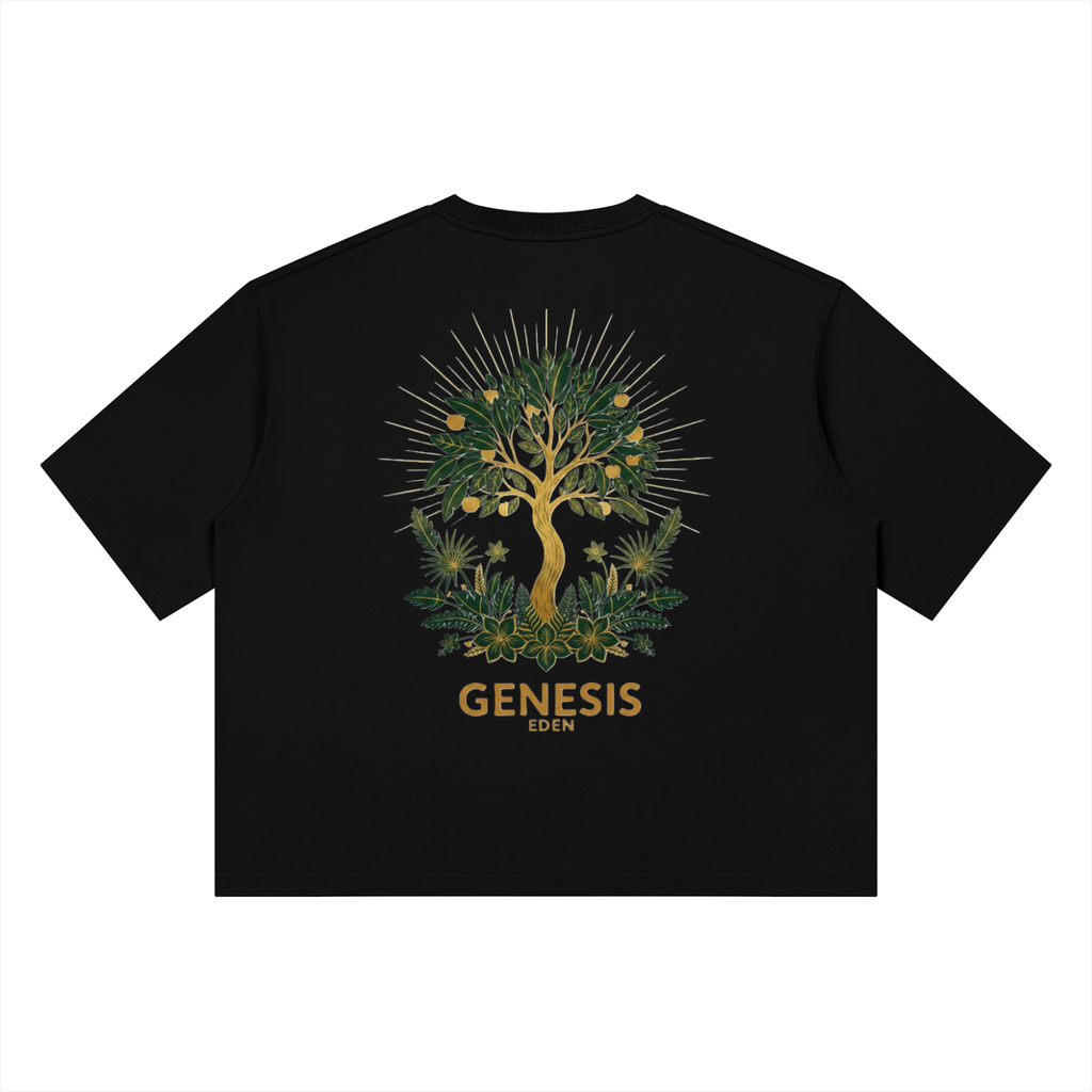 THE GENESIS COLLECTION: GARDEN Unisex Heavyweight Boxy T-Shirt