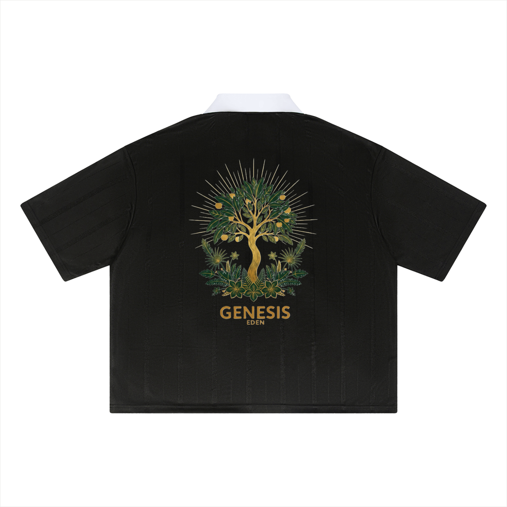 THE GENESIS COLLECTION: GARDEN Unisex Striped Boxy Soccer Jersey