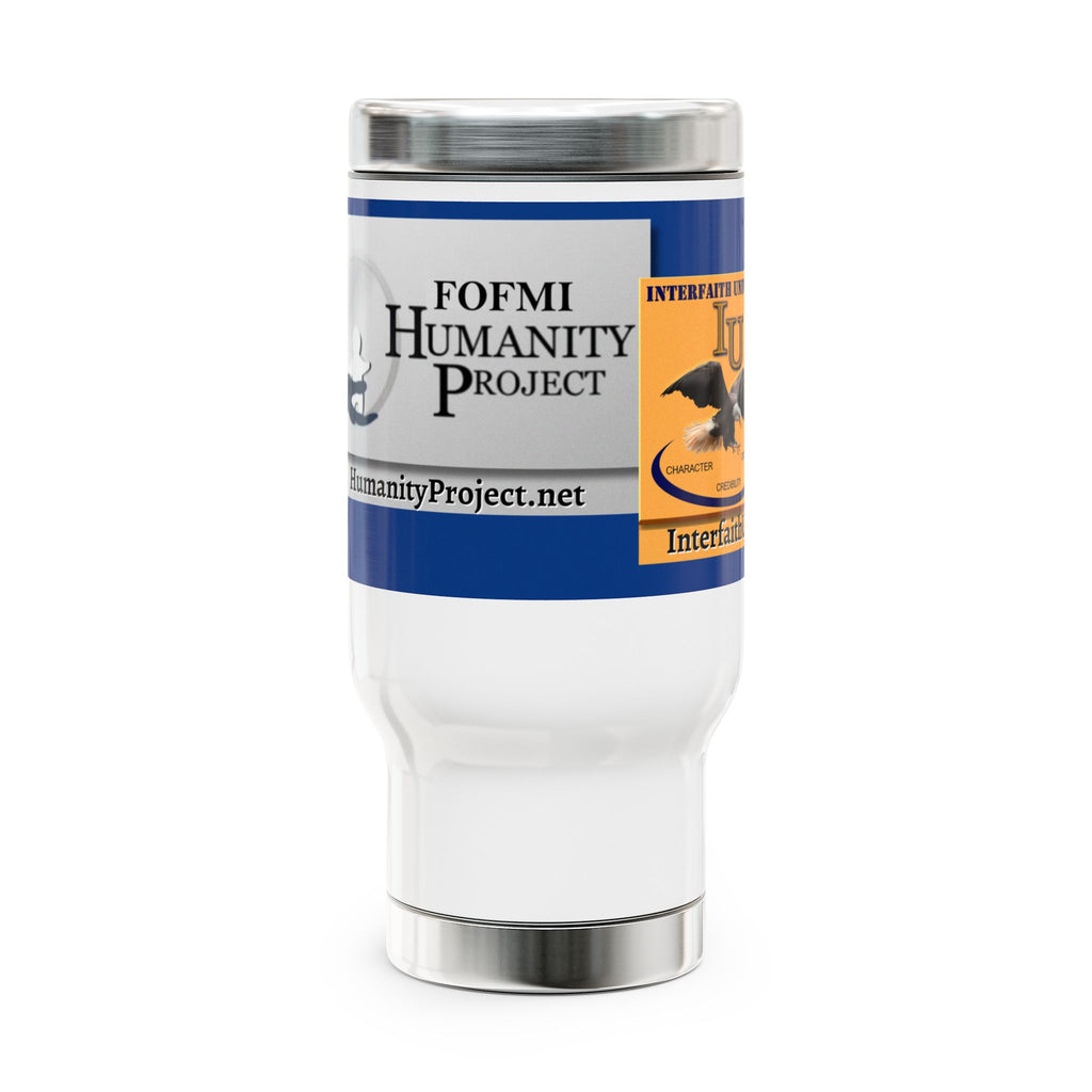 IU/FOFMI Stainless Steel Travel Mug with Handle, 14oz