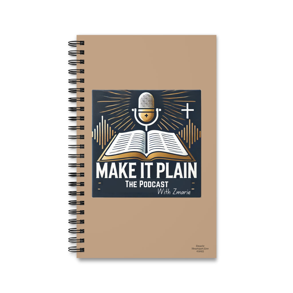 "Make It Plain" Spiral Journal