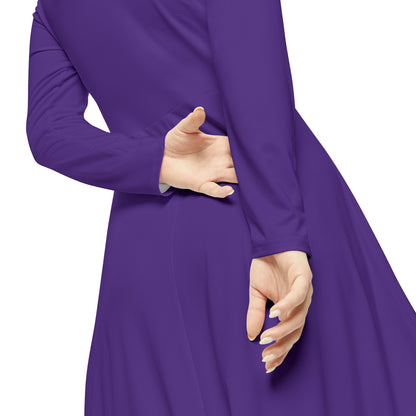 FOFMI WORLD CONVENTION 2023 Women's Long Sleeve Dress (Purple)