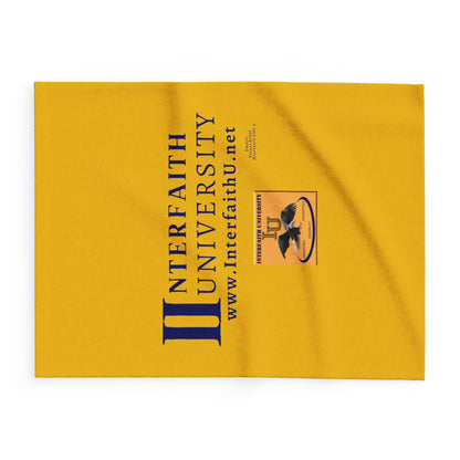 Interfaith University Arctic Fleece Blanket (Gold)