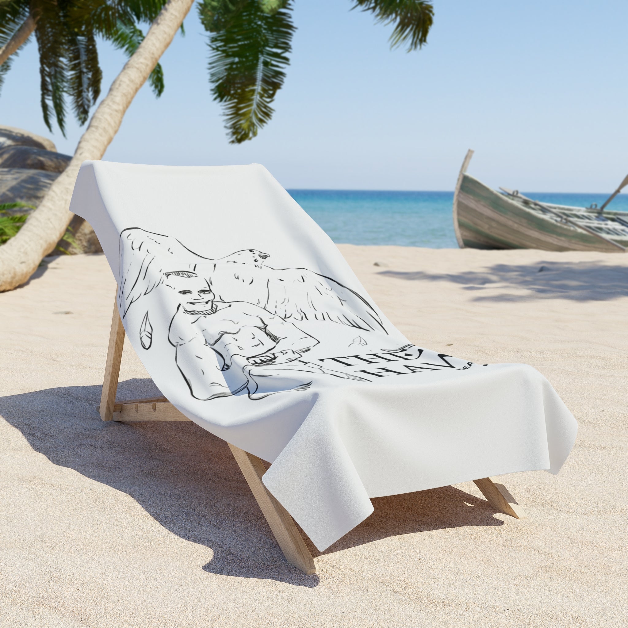 THE HAWK Beach Towel