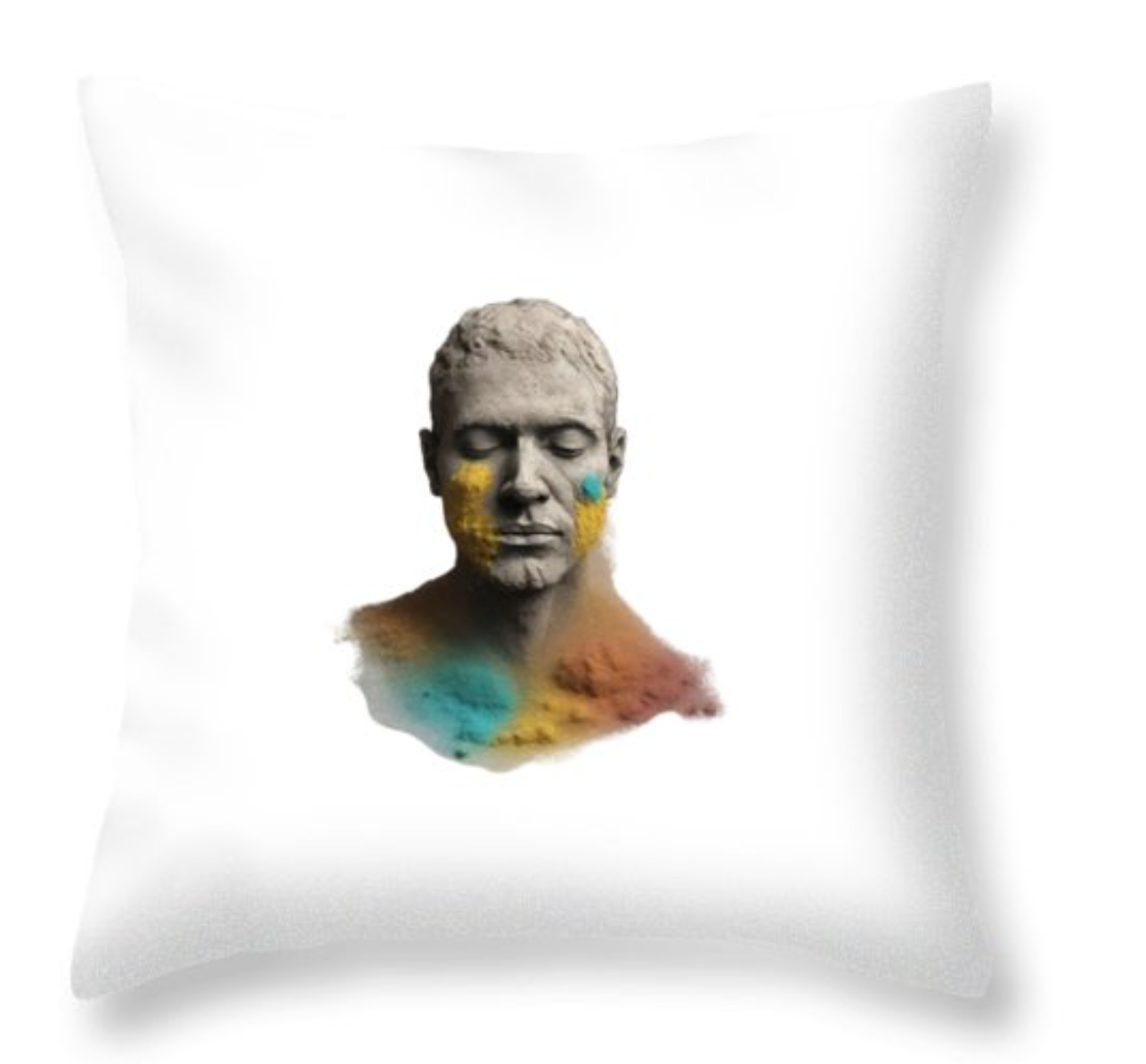 Creation of Man-Interpretation - Throw Pillow