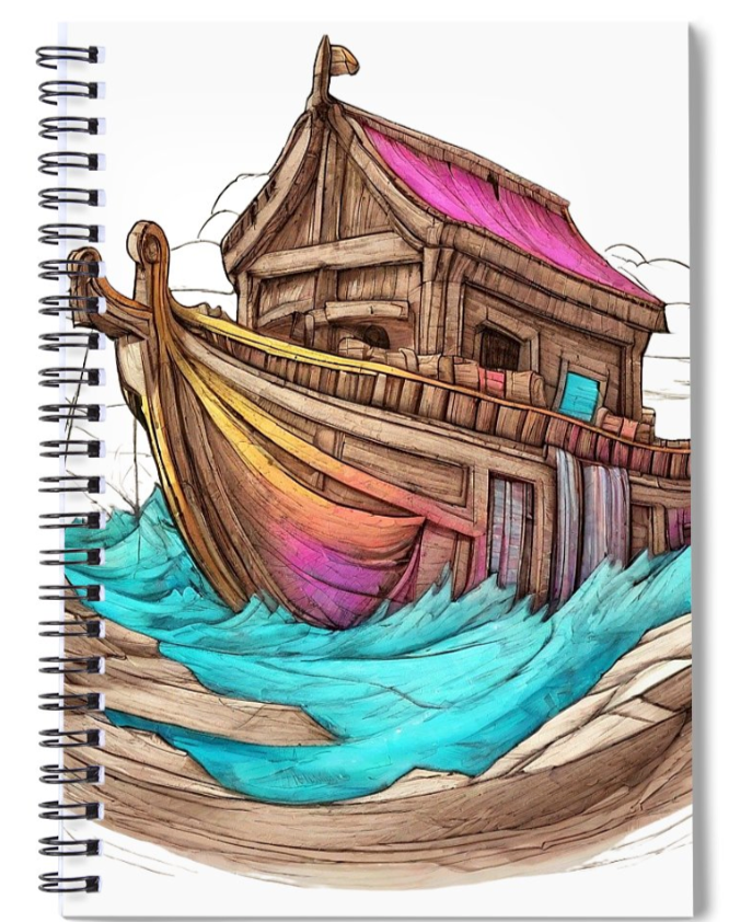 Noah's Ark - Spiral Notebook