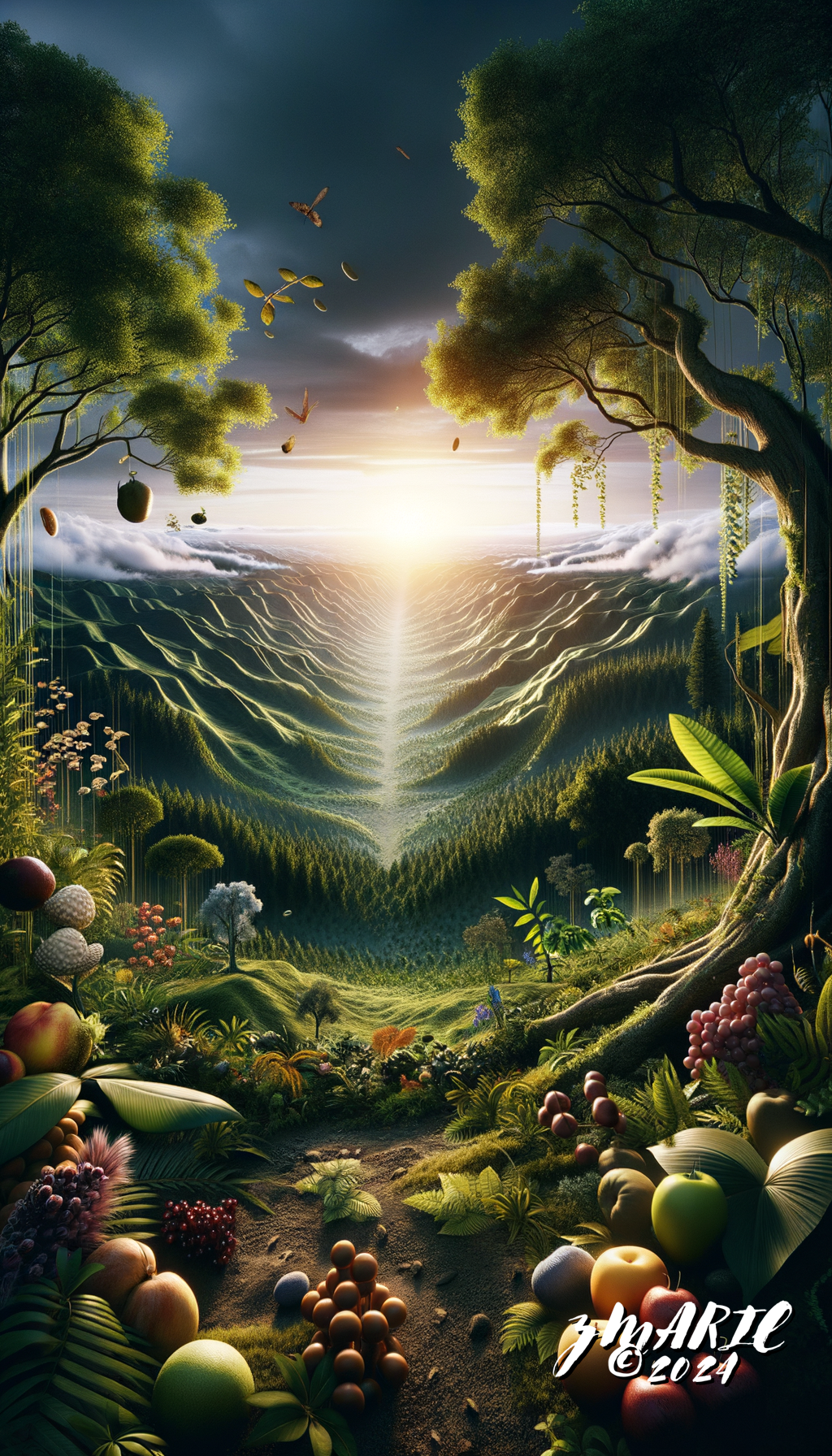 CREATION- Vegetation Digital Art 2pk