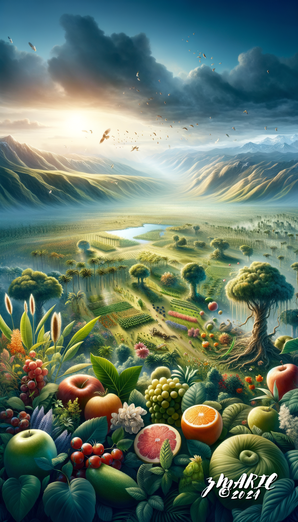 CREATION- Vegetation Digital Art 2pk