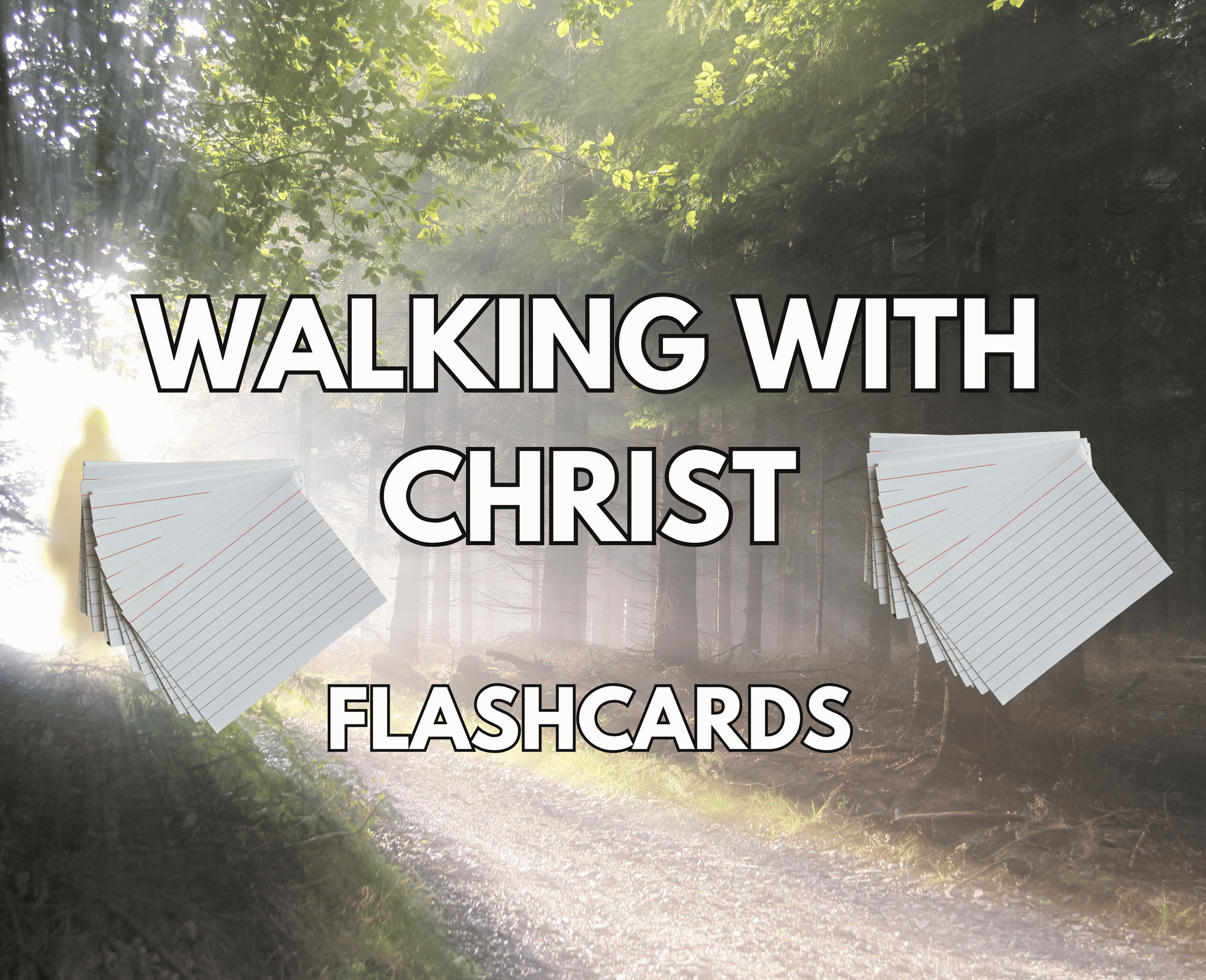 Grow in Your Walk With Christ Flashcards- Digital Print Layout
