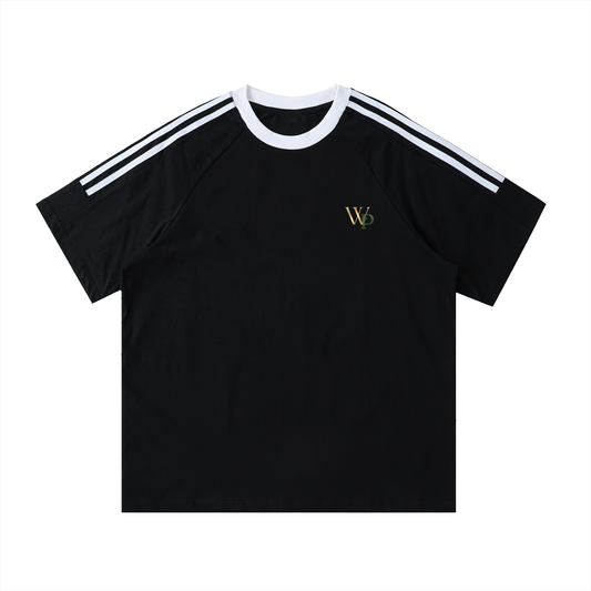 THE GENESIS COLLECTION: GARDEN Unisex Contrast Tape Crewneck Cotton T-Shirt