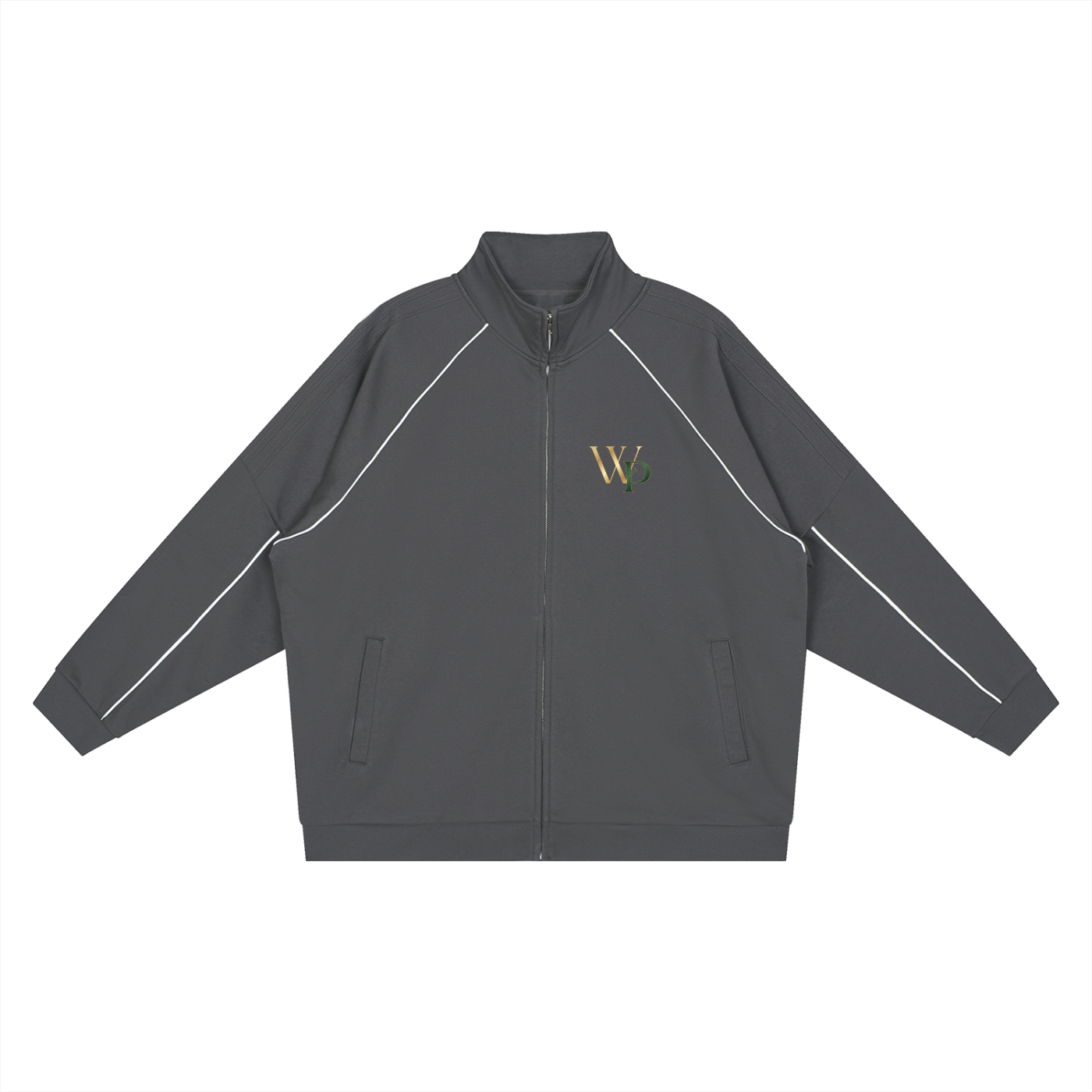 THE GENESIS COLLECTION: THE GARDEN Unisex Reflection Striped Raglan Sleeve  Jacket