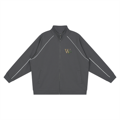 THE GENESIS COLLECTION: THE GARDEN Unisex Reflection Striped Raglan Sleeve  Jacket