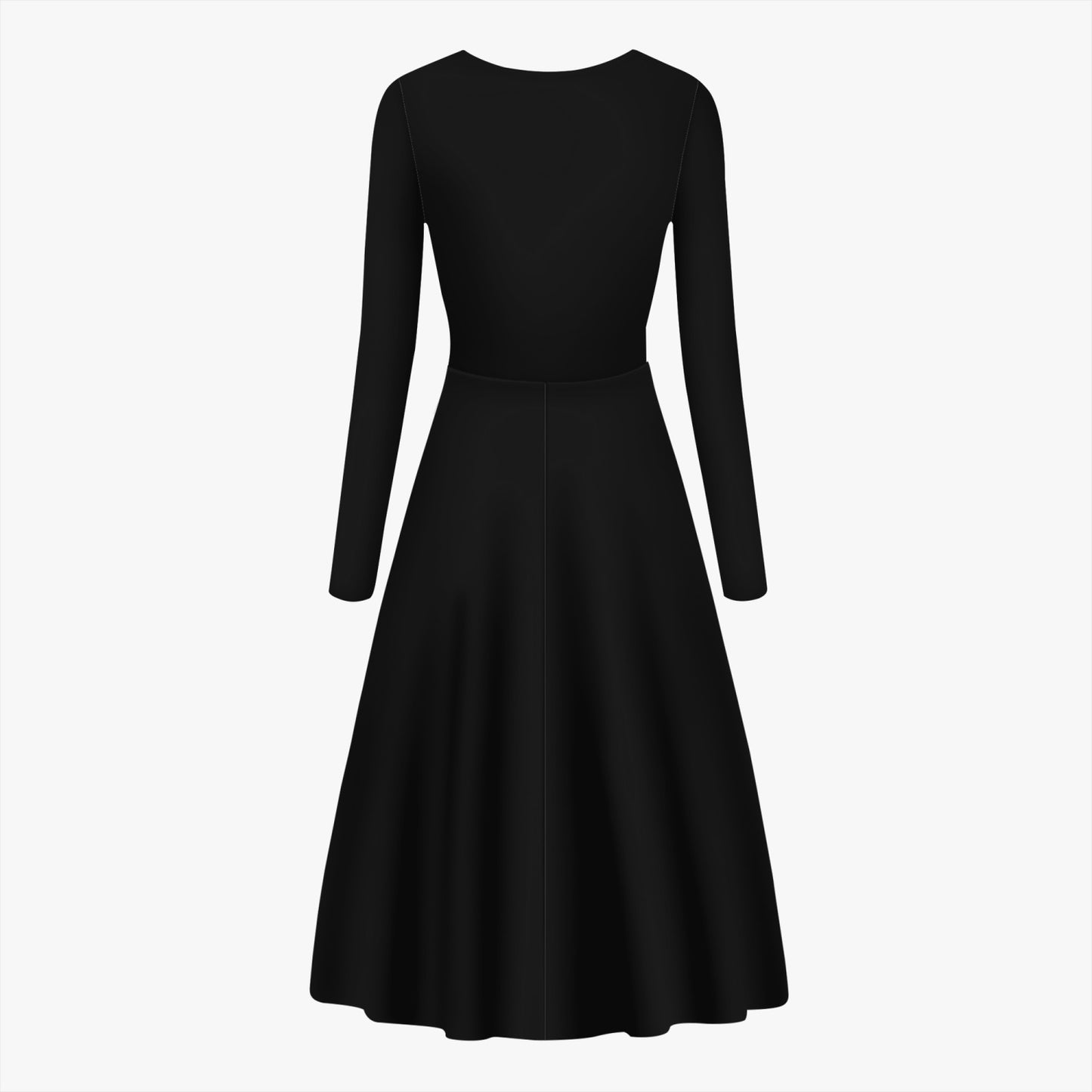 Solae Women's Long-Sleeve One-piece Dress (Black)