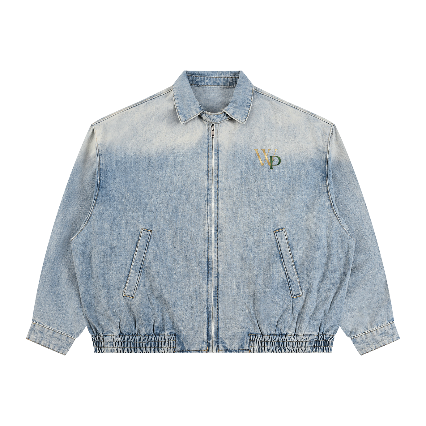 THE GENESIS COLLECTION: THE GARDEN Unisex Vintage Wash Full-Zip Denim Jacket