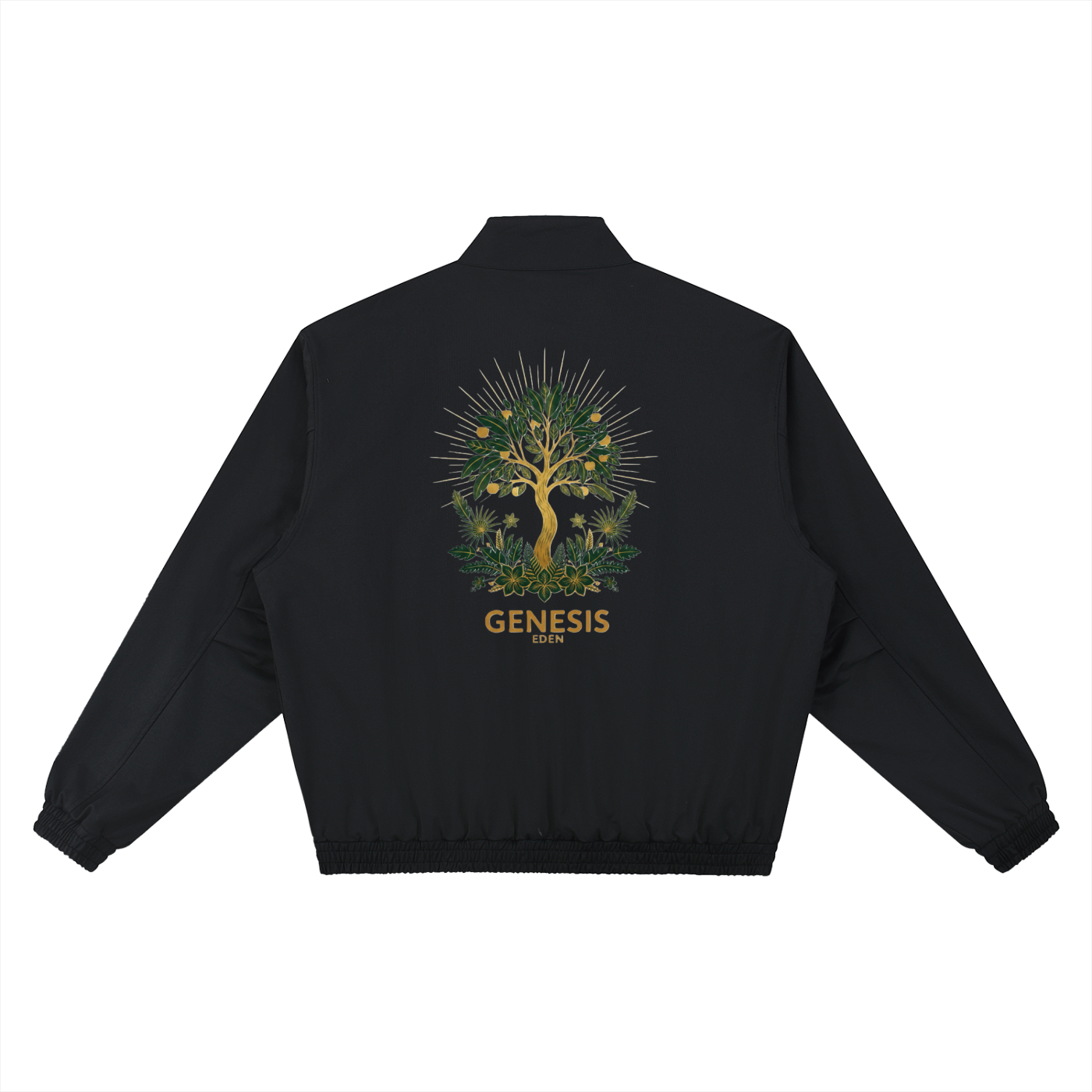 THE GENESIS COLLECTION: THE GARDEN Unisex Stand Collar Bomber Jacket