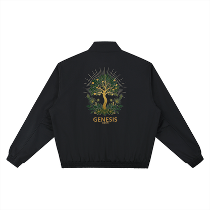 THE GENESIS COLLECTION: THE GARDEN Unisex Stand Collar Bomber Jacket