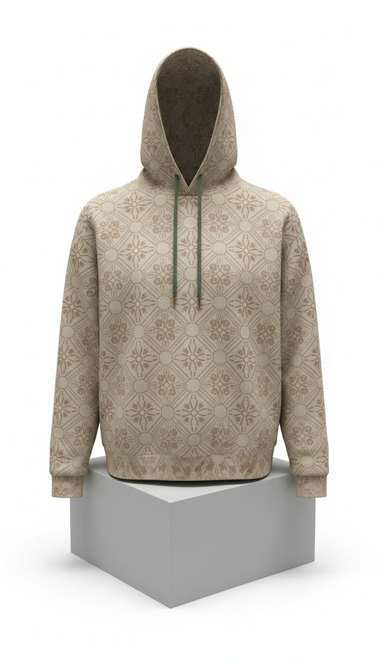 Altar linen embossed hoodie