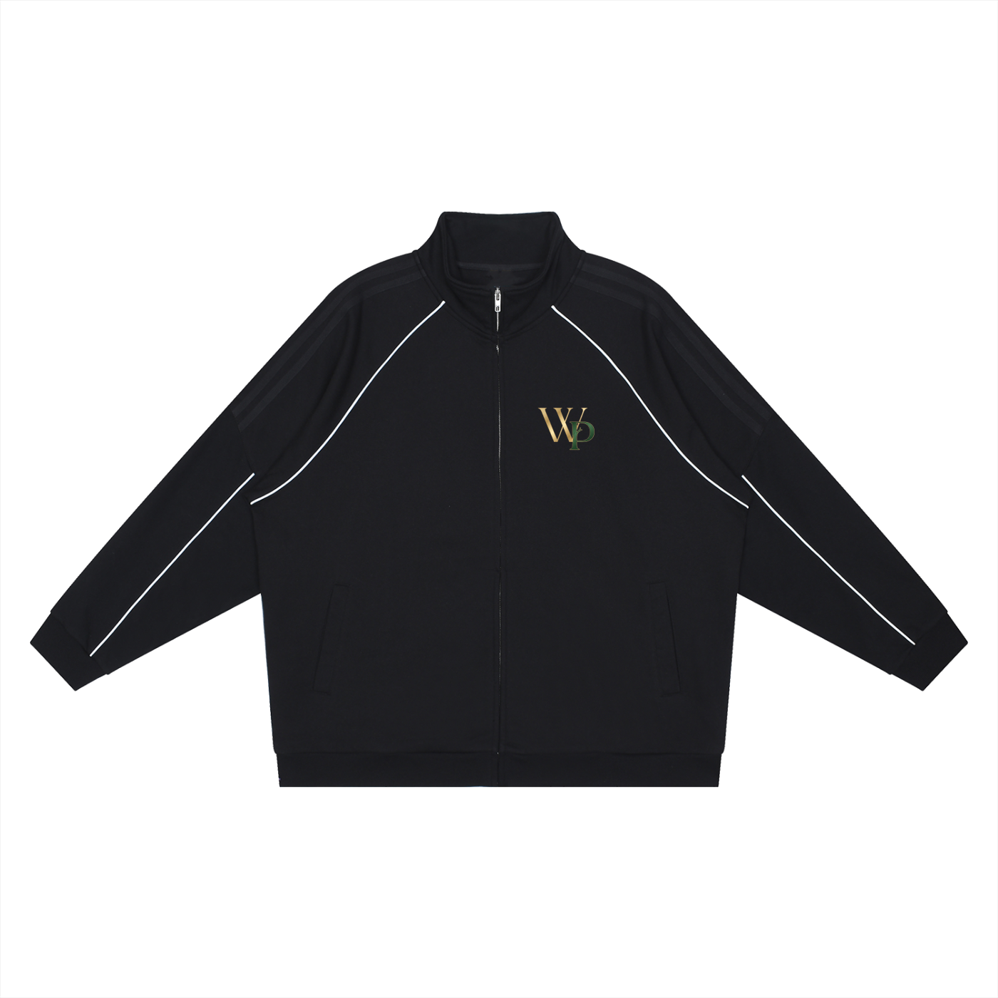 THE GENESIS COLLECTION: THE GARDEN Unisex Reflection Striped Raglan Sleeve  Jacket