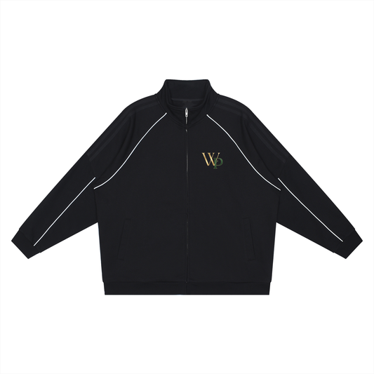 THE GENESIS COLLECTION: THE GARDEN Unisex Reflection Striped Raglan Sleeve  Jacket