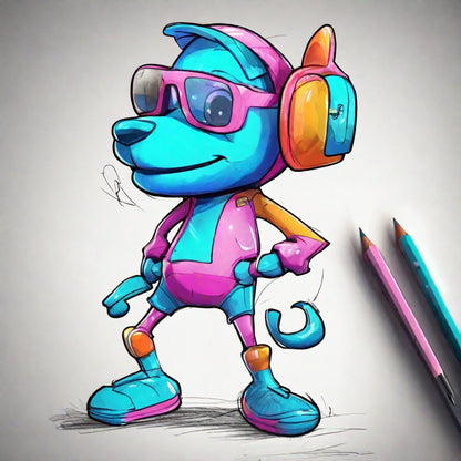 Cartoon Characters With Color- Reference Images (3 parts)