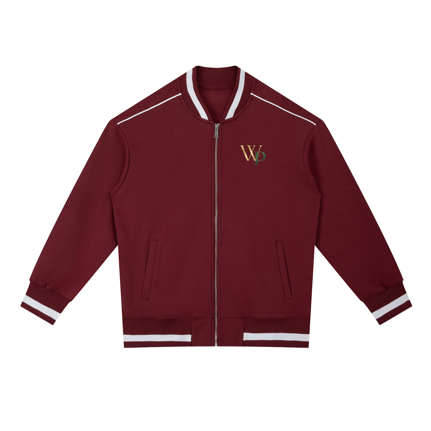 THE GENESIS COLLECTION: THE GARDEN Unisex Contrast Piping Zip Bomber Jacket