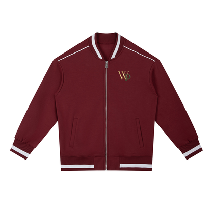 THE GENESIS COLLECTION: THE GARDEN Unisex Contrast Piping Zip Bomber Jacket