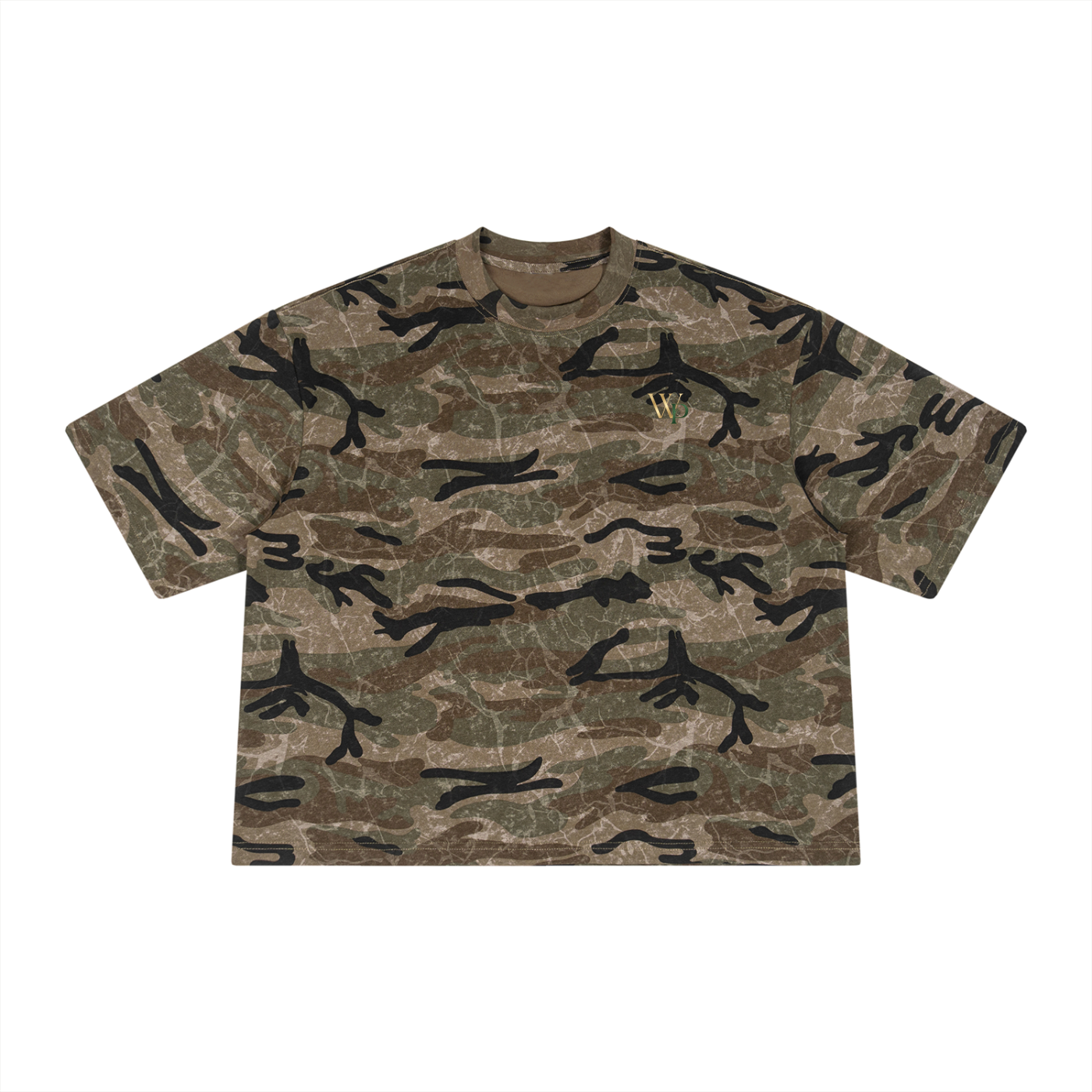 THE GENESIS COLLECTION: GARDEN Unisex Boxy Camo Print T-Shirt