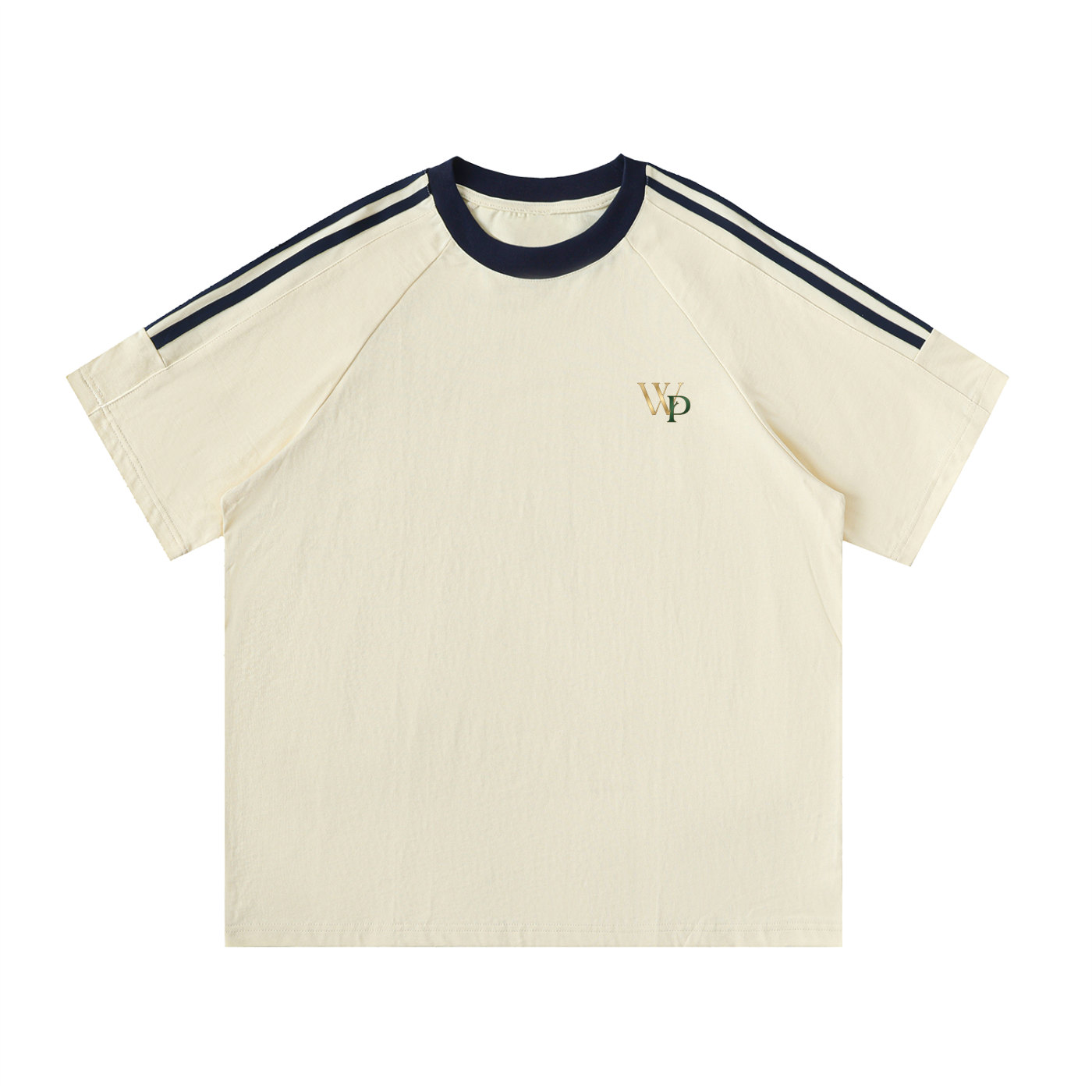 THE GENESIS COLLECTION: GARDEN Unisex Contrast Tape Crewneck Cotton T-Shirt