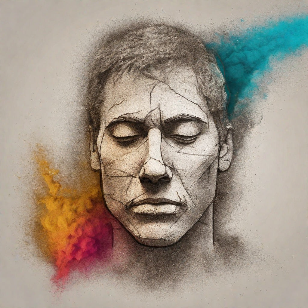 Interpretation of Adam From The Bible In Color Digital Reference Image