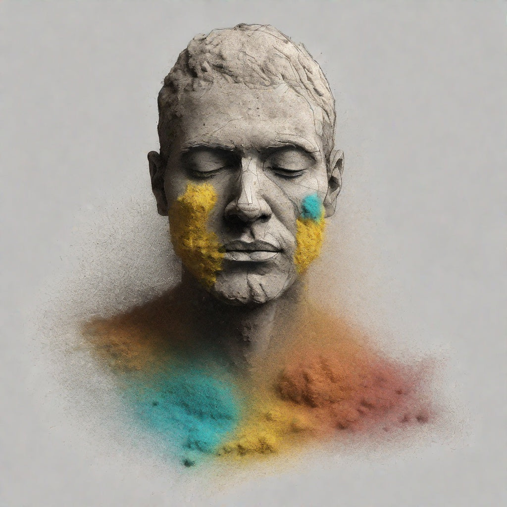 Interpretation of Adam From The Bible In Color Digital Reference Image