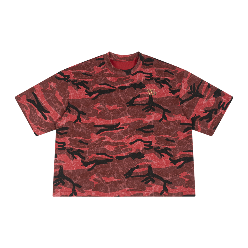 THE GENESIS COLLECTION: GARDEN Unisex Boxy Camo Print T-Shirt