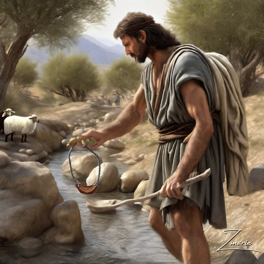 David Picking Smooth Stones Interpretation- Reference Image