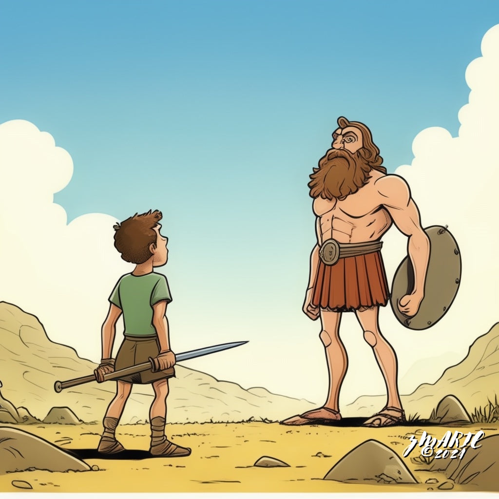 David and Goliath- Digital Image ©2024