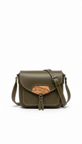 Olivewood leather crossbody bag