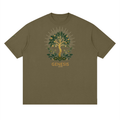 THE GENESIS COLLECTION- The Garden Unisex Streetwear Loose Drop Shoulder T-Shirt