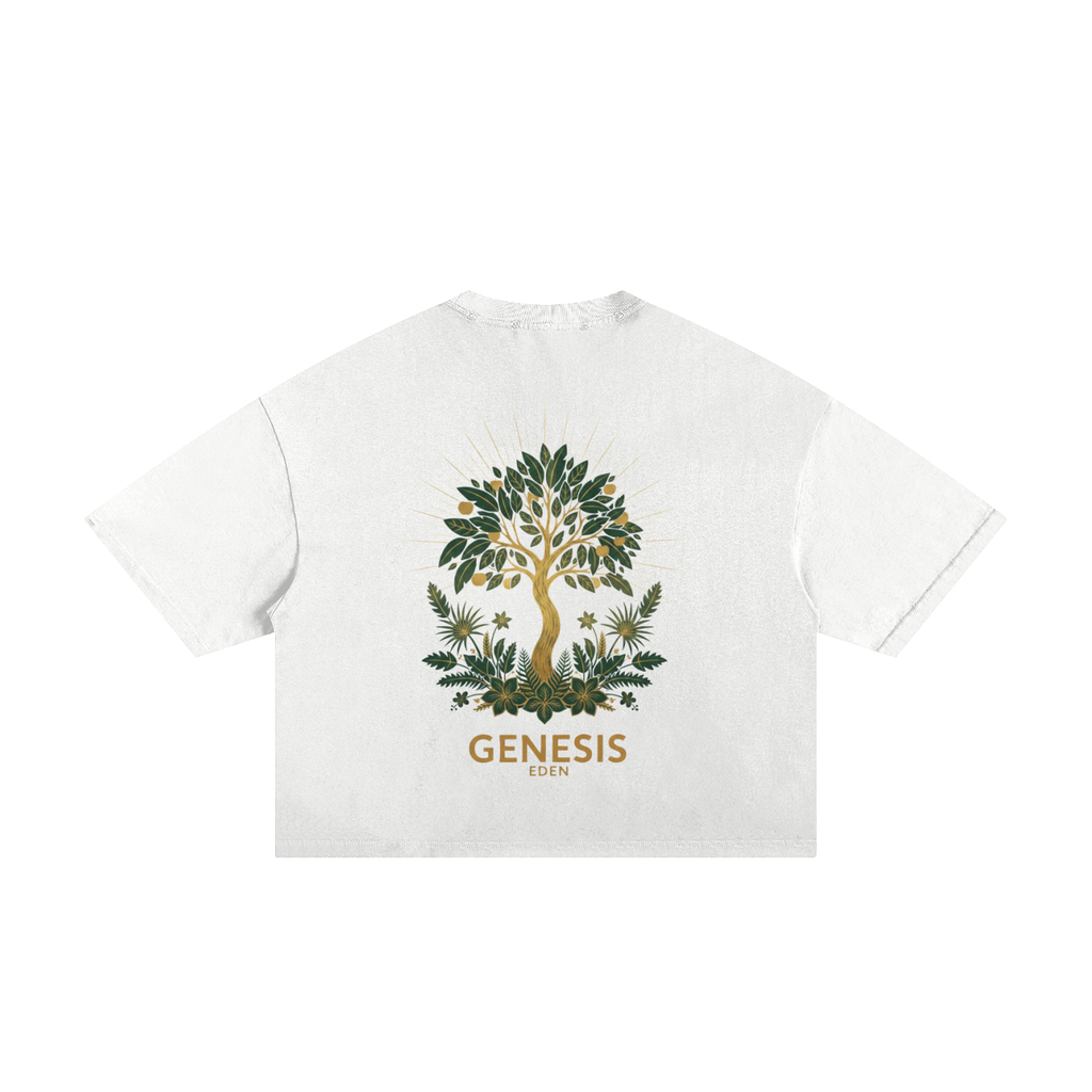 THE GENESIS COLLECTION: GARDEN Unisex Classic Frayed Boxy Tee