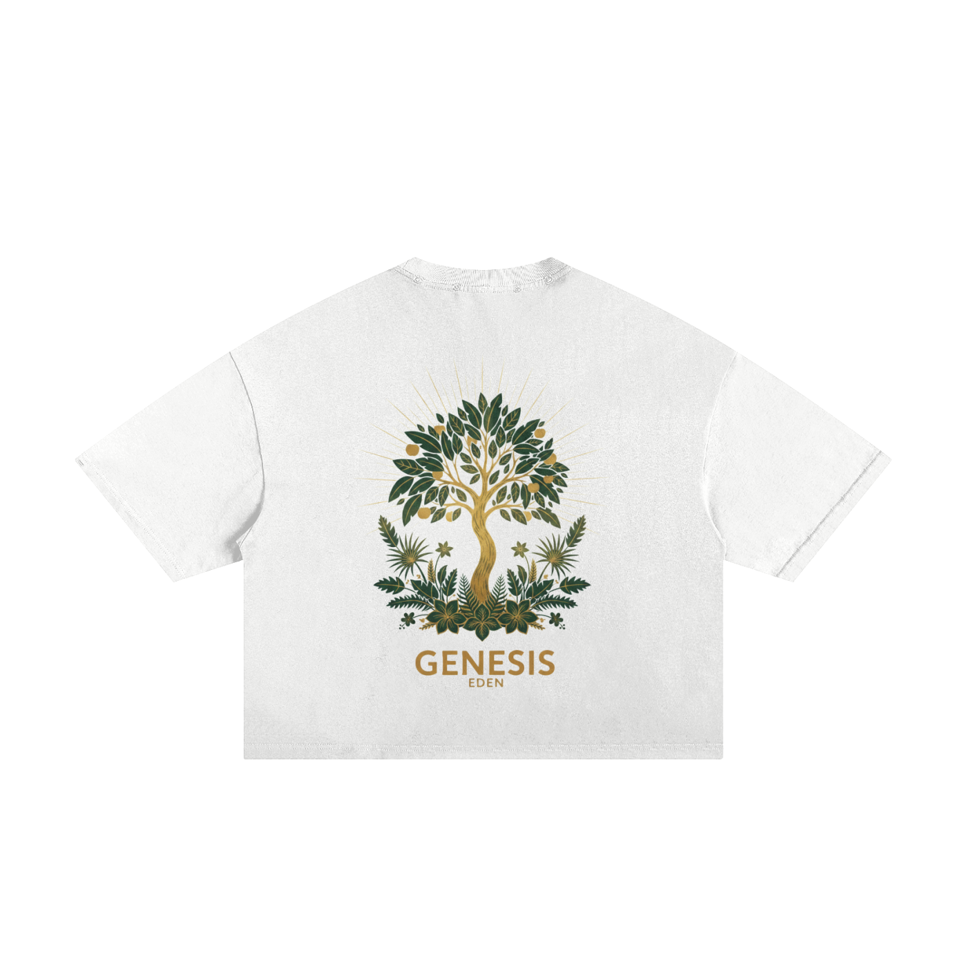 THE GENESIS COLLECTION: GARDEN Unisex Classic Frayed Boxy Tee