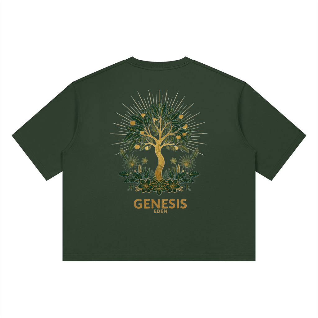 THE GENESIS COLLECTION: GARDEN Unisex Heavyweight Boxy T-Shirt