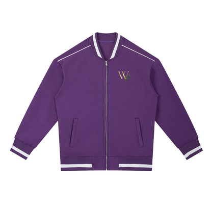THE GENESIS COLLECTION: THE GARDEN Unisex Contrast Piping Zip Bomber Jacket