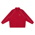 THE GENESIS COLLECTION: THE GARDEN Unisex Reflection Striped Raglan Sleeve  Jacket