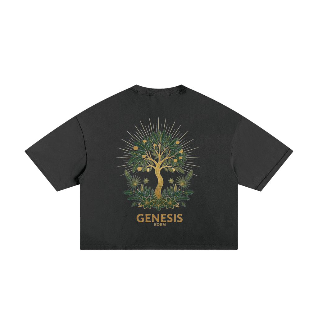 THE GENESIS COLLECTION: GARDEN Unisex Classic Frayed Boxy Tee