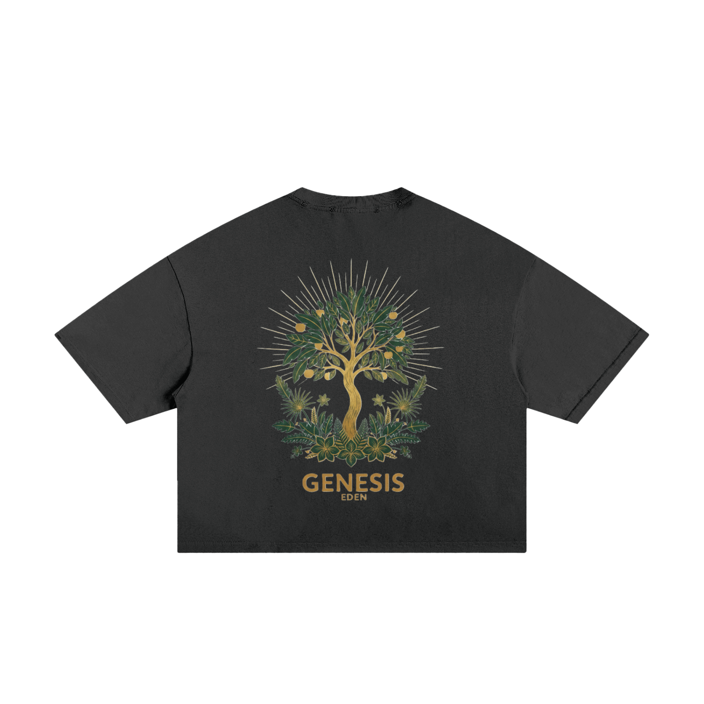 THE GENESIS COLLECTION: GARDEN Unisex Classic Frayed Boxy Tee