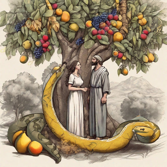 Fall of Man-Tree of Knowledge of Good & Evil In Color Reference Image