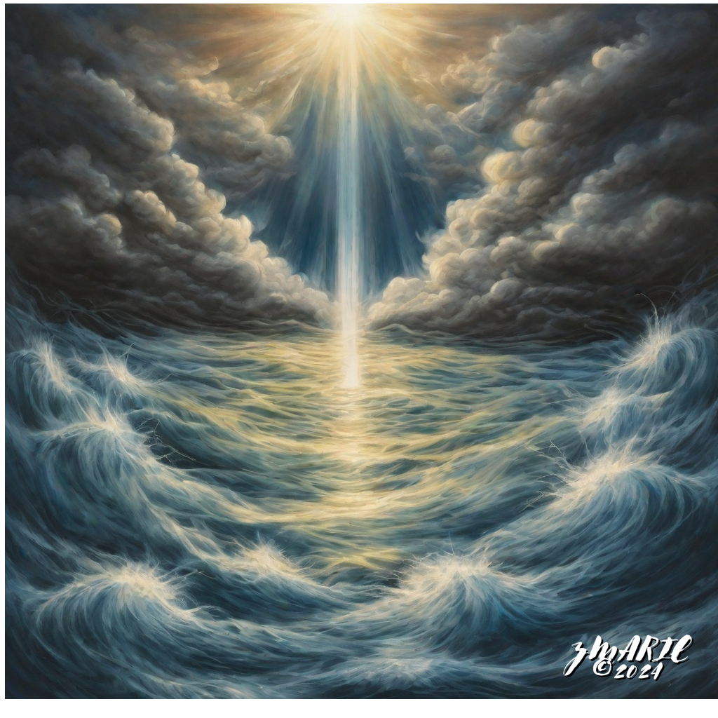 Genesis 1:7- Firmament Digital Art 3pk