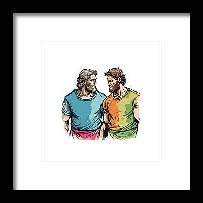 Cain and Abel - Framed Print