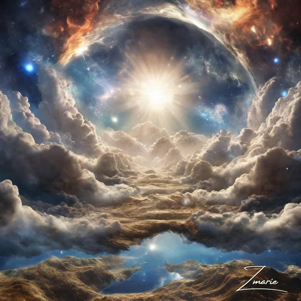 Genesis 1:7- Firmament Digital Art 3pk