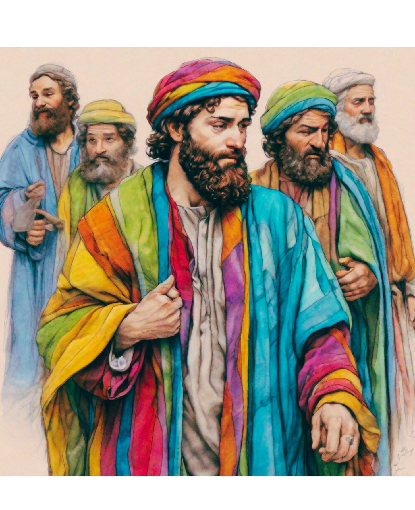 Interpretation of Joseph, Coat of Many Colors Reference Image