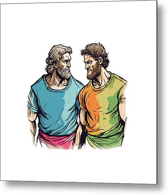 Cain and Abel - Metal Print