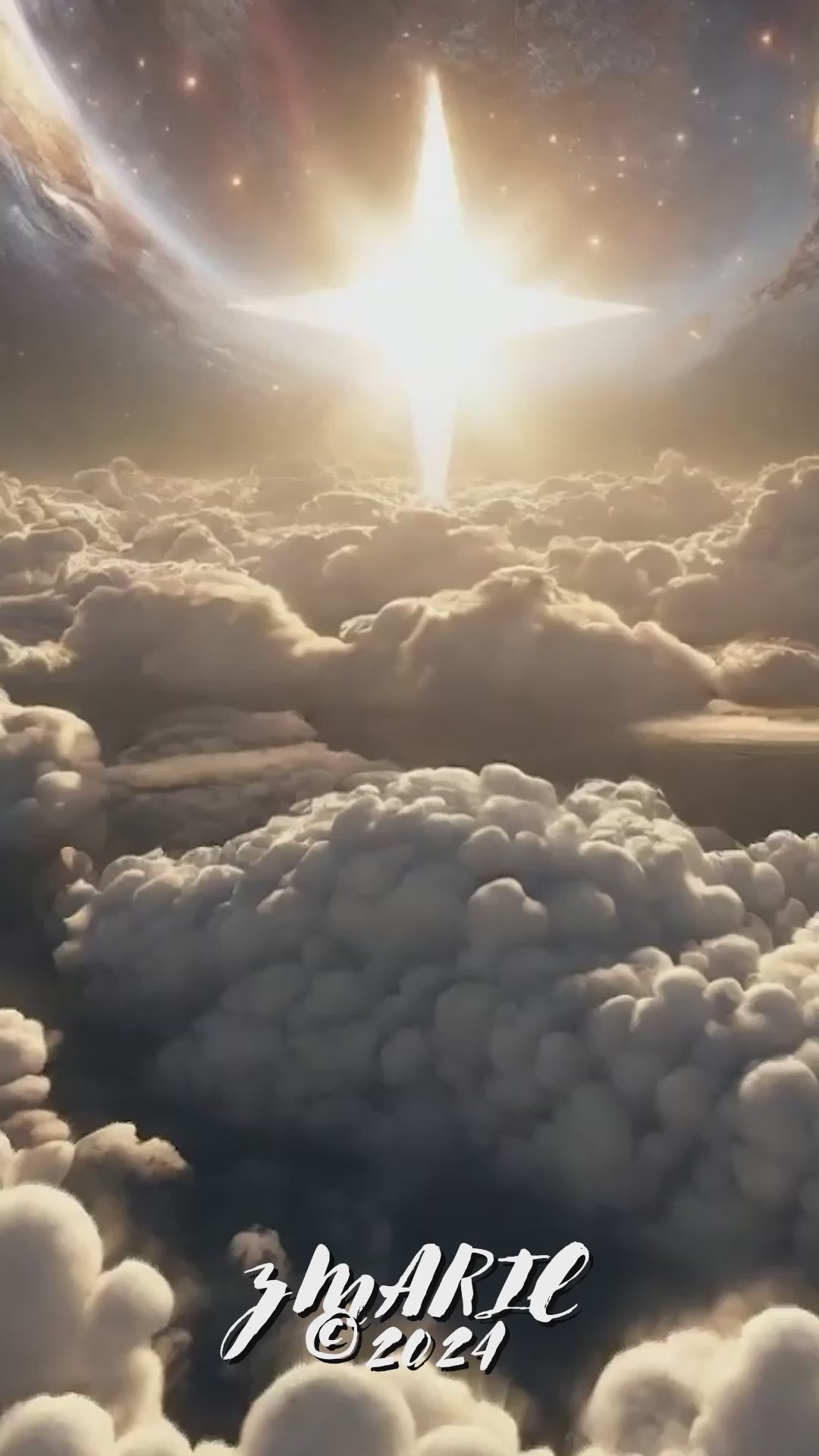 Genesis 1:7- Firmament Digital Art 3pk