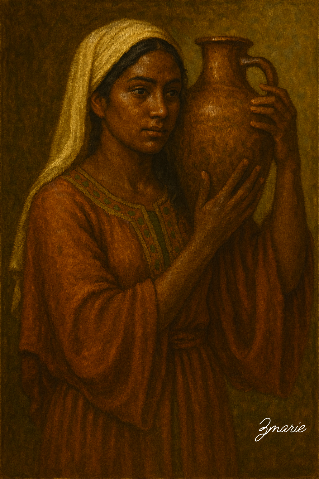 Representation of Rachel- Hand Painted Canvas Wrap Printed Photo