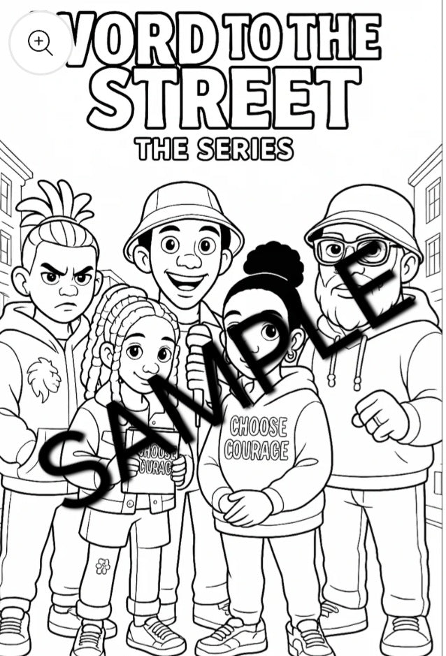 WORD TO THE STREET DIGITAL COLORING PAGE ®